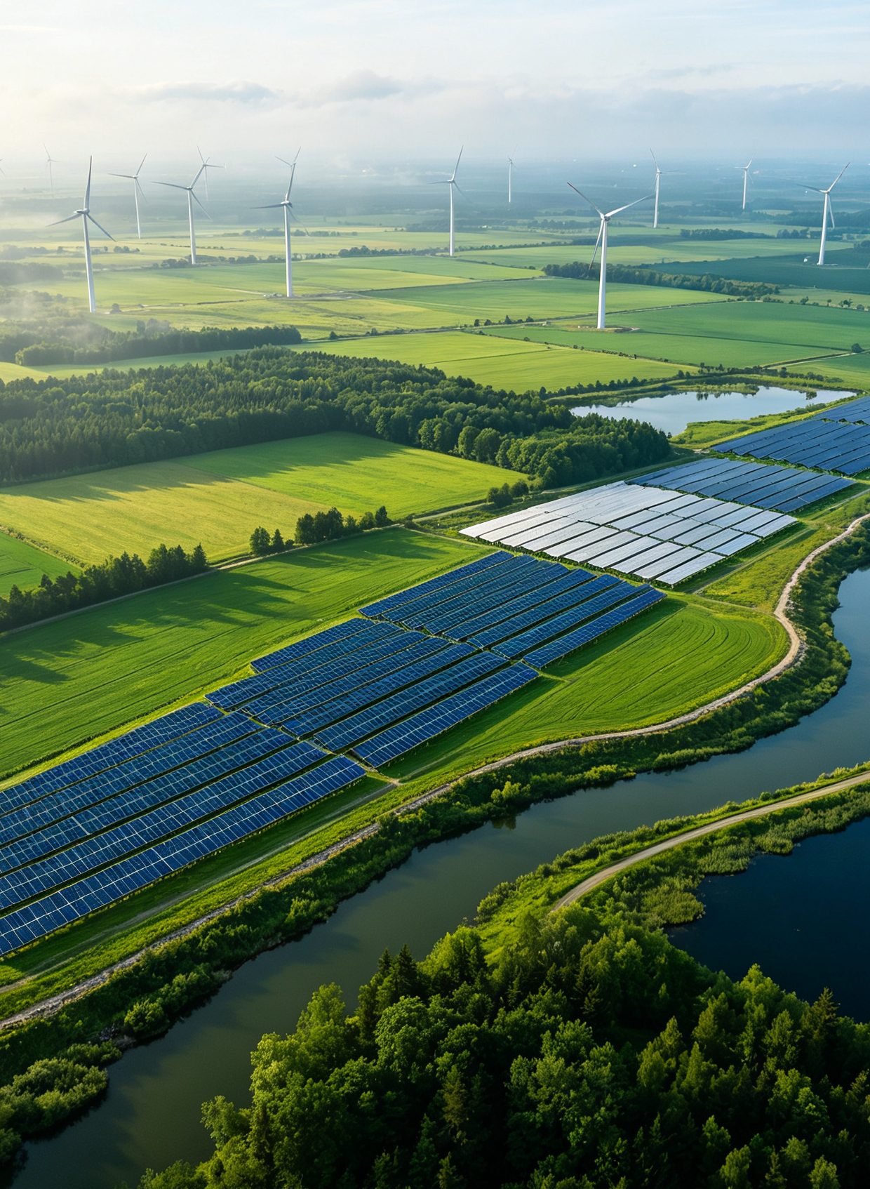 Wind and solar farm